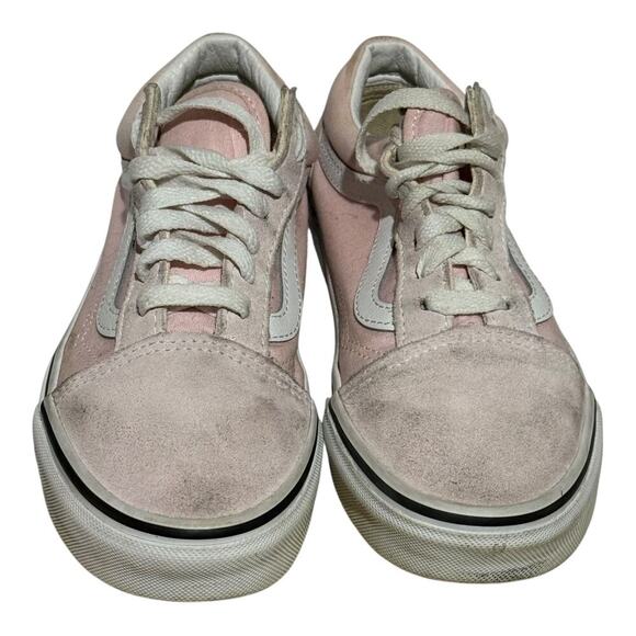 Vans Old Skool Pink Suede Canvas Women’s Size 6 Skate Sneakers - Picture 3 of 8